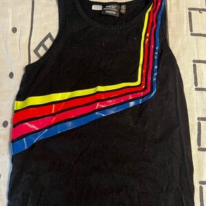 Wesc Black and Neon Yellow Top